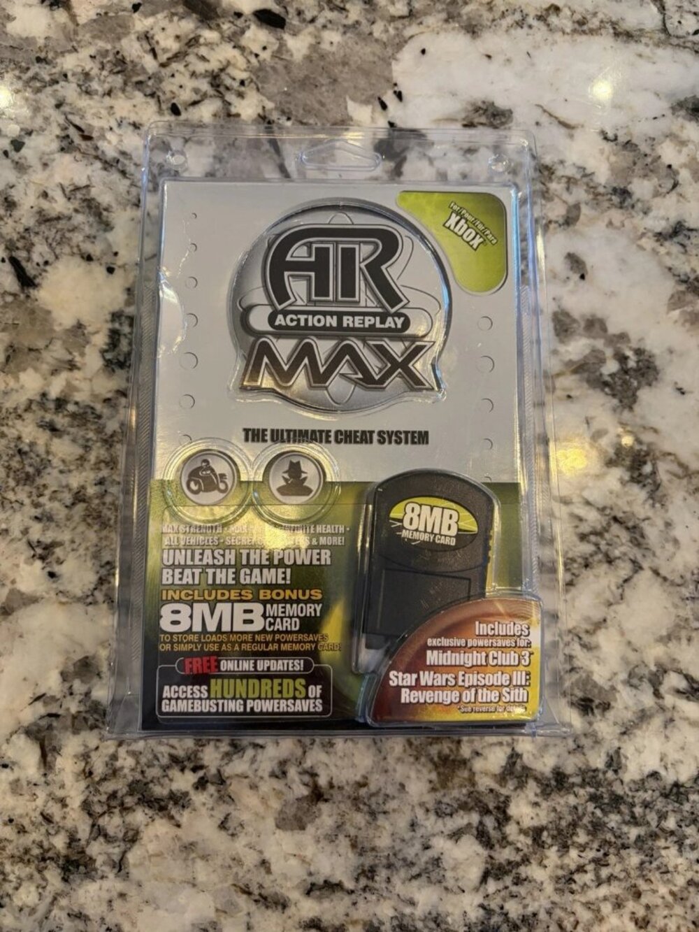 Action Replay Xbox AR Memory Card USB Dongle Disc